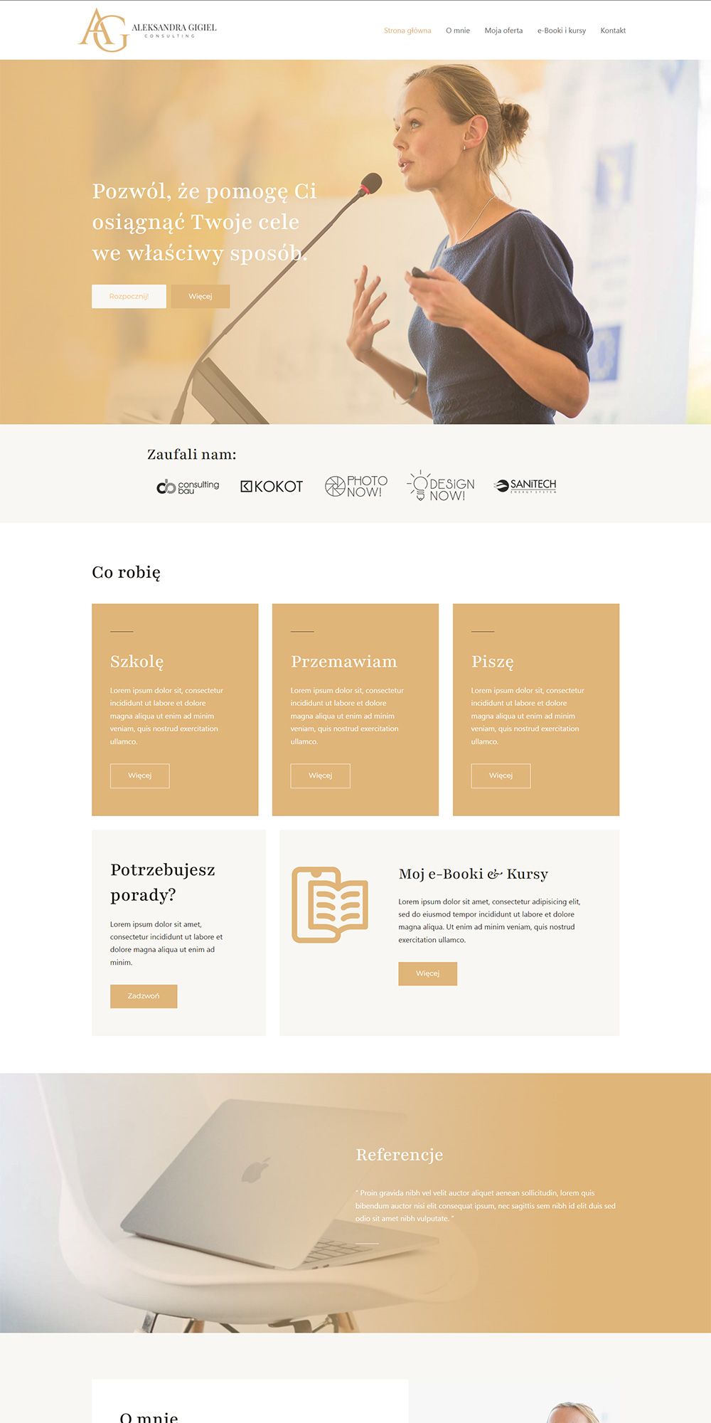 strona www Aleksandra Gigiel